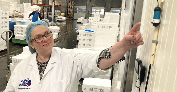 Kvalitets- og produktionschef Heidi Madsen ses her hos Venmark Fisk i Hirtshals. Arkivfoto: Palle W. Nielsen.