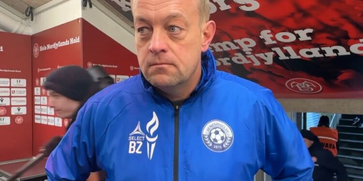 Cheftræner Bo Zinck fra Vendsyssel FF. Foto: TV2 Nord.