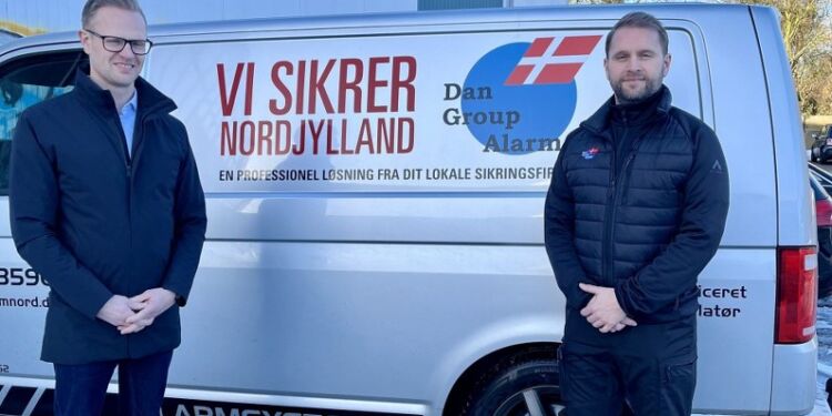 Martin Andersen (tv) og Rasmus Skrejborg fra Dan Group Alarm. Foto: Frysehuset.