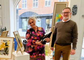 Chelina Bagger og Henrik Konnerup har også Galleri &Os i Hjørring. Foto (arkiv): Niels Skipper.