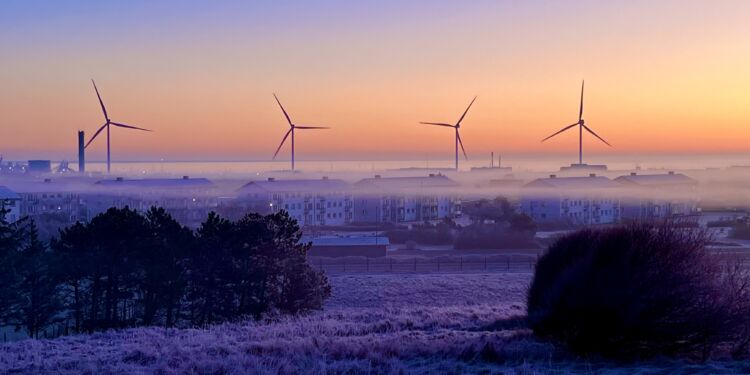 Flot solopgang fredag i Hirtshals. Foto: Niels Skipper.