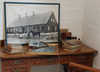 Skolen med mere i Lendum. Arkivfoto