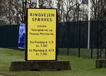 Der er noget i vejen i denne weekend. Foto: Palle W. Nielsen