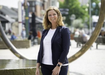 Betina D. Jensen er byrådskandidat for Venstre og tidligere formand for det nu nedlagte Hjørring Handel. Foto: Arkiv.