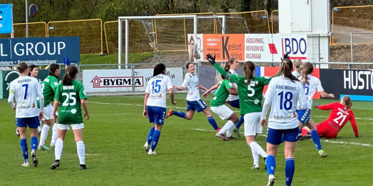 Fortuna pressede mod slutningen af kampen, men skarpheden manglede og Kolding IF klarede frisag. Foto: Fortuna.