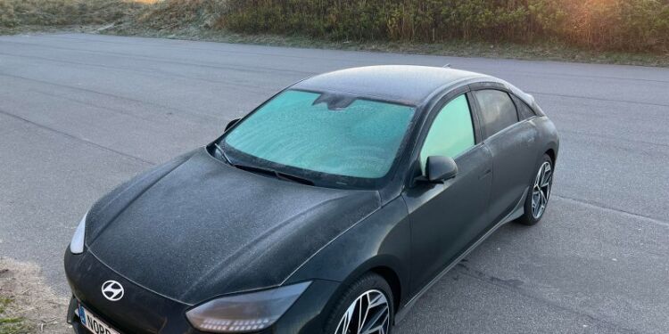 Frost onsdag morgen ved Fyrklit. Foto: Niels Skipper.
