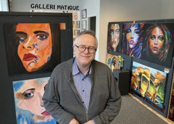 Brian Lykke i Galleri Matique. Foto: Palle W. Nielsen.