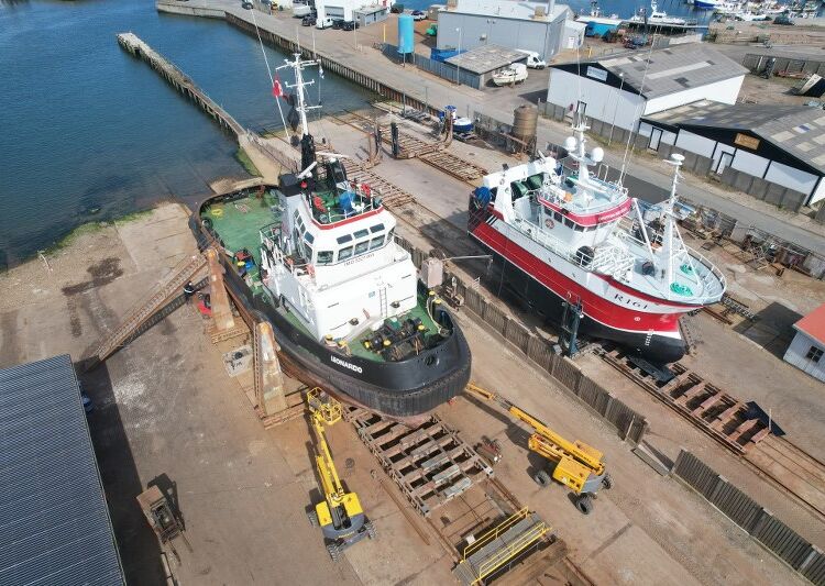 EnTech Marine ved Sydvestkajen. Foto: Hirtshals Havn.
