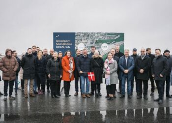 Østrigsk og tysk delegation besøgte Greenport Scandinavia og Hirtshals Havn for at udforske CO2-lagring i Nordsøen. Foto: Hirtshals Havn.