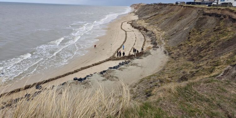 Kystsikring ved Nørre Lyngby. Foto: CoastSnap.