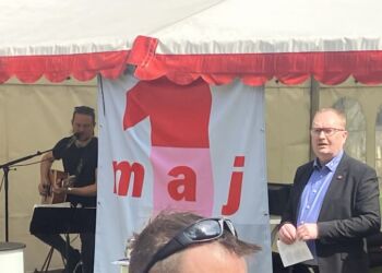 Carsten Andersen byder igen i år velkommen til 1. maj i Christiansgave. Foto: Arkiv.