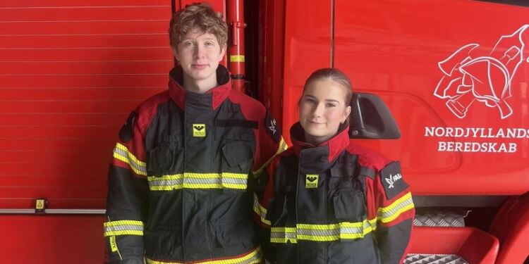 Mathias og Sabrina stationen i Hirtshals. Foto: Falck.