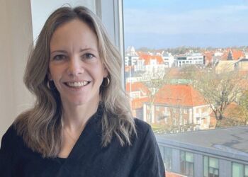Gitte Sandlykke på toppen af Metropol. Foto: Erhverv Hjørring.
