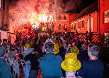 Fejring af gulddrengene i Hjørring. Foto: HFK.