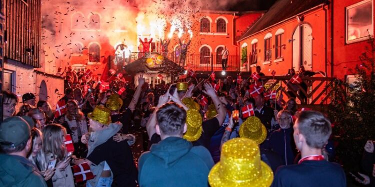 Fejring af gulddrengene i Hjørring. Foto: HFK.