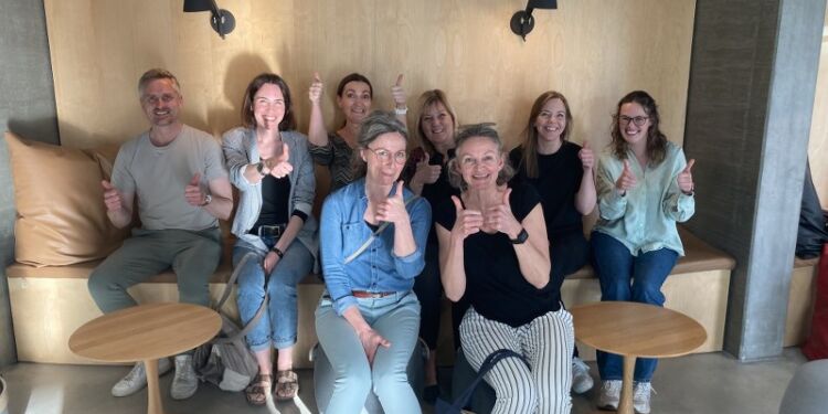 Nyligt konstitueret bestyrelse i Nordjysk Pigekor. Foto: Privat.