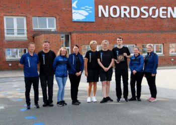 Køkkenteamet hos Nordsøen.