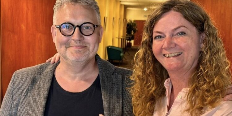 Formand Betina D. Jensen med næstformand Christian Nygaard på Vendelbohus. Foto: Arkiv.