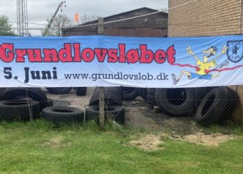 Grundlovsløbet er meget synligt i bybilledet. Foto: Palle W. Nielsen