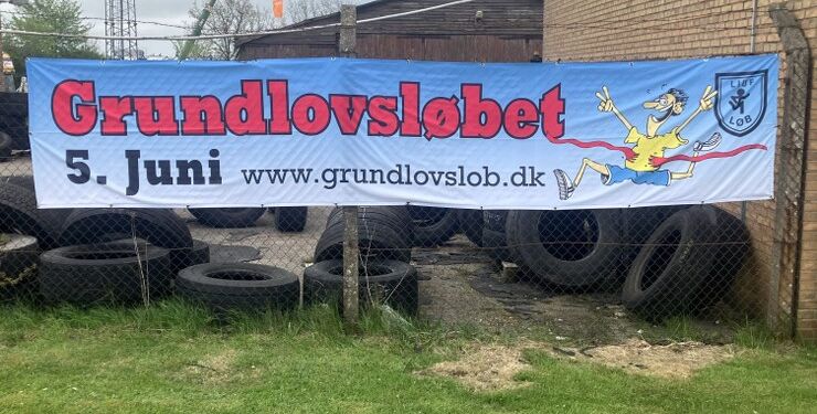 Grundlovsløbet er meget synligt i bybilledet. Foto: Palle W. Nielsen