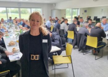 Kvalitet- og Udviklingschef Karina Torp Møller fra EUC Nord var i dag vært ved CO2Visionens temadag hos Sindal Biogas. Foto: EUC Nord.