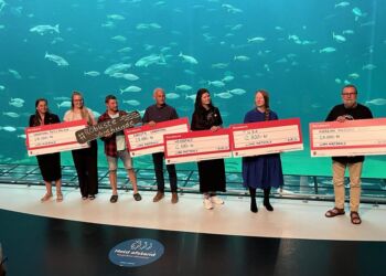 Modtagere af donationer. Foto (arkiv): Niels Chr. Jakobsen.