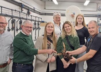 Lars Gaden Jensen, Henrik Dam, Line Uggerly Jørgensen, Mette Hyldgaard Roussis, Tinna Holmager Olsen, Helene Hastrup Jensen og Martin Riis. Foto: Privat.