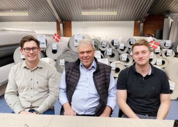 Sønnerne Martin og Andreas Estrup Christensen er i dag med i virksomheden, som Erling Christensen stiftede i 1984. Privatfoto fra 2021.