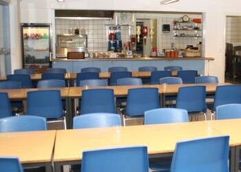 Dana Cup giver travlhed også i cafeteriet i Lendum Hallen. Privatfoto