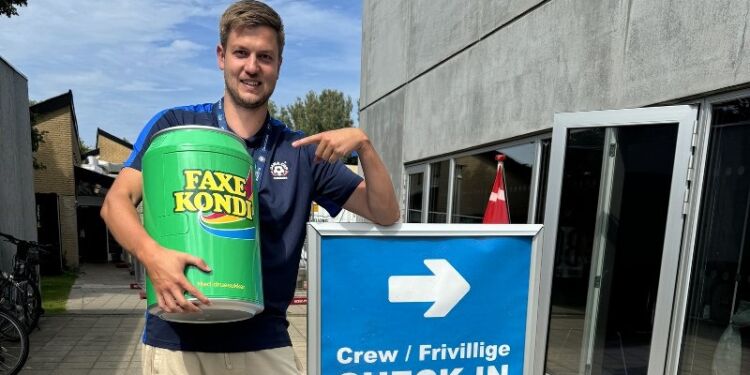Frivilligkoordinator Kristoffer Jensen. Foto: Dana Cup.