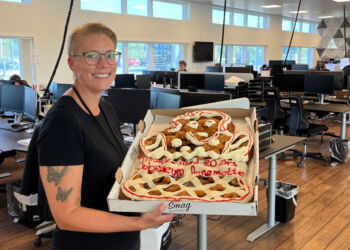 Anne Mette Vajhøj kan fejre 20 år hos Color Line Cargo. Foto: Color Line.