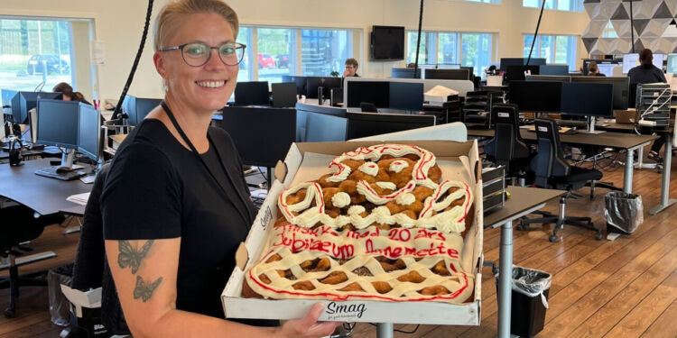 Anne Mette Vajhøj kan fejre 20 år hos Color Line Cargo. Foto: Color Line.