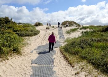 Også i år er der udlagt køreplader til toppen af Milen. Arkivfoto.