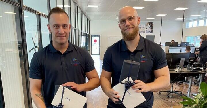 Stolte nye speditører. Foto: Color Line Cargo.