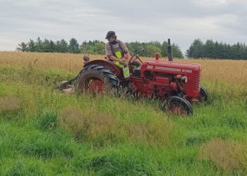 Ole Moltsen fra Lille Harpsø på sin BUKH. Foto: Privat.