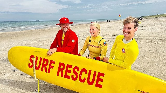 Fra venstre Johannes Vissing Rasmussen fra Viby, Linea Brandi fra København og Markus Schöttel fra Silkeborg.
Foto: Mette Nielsen / TV2 Nord.