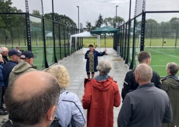 Formand Jette Pedersen bød velkommen til BTI Tennis & Padel. Foto: Palle W. Nielsen