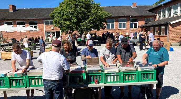 Vinyl Bazar er et hit på Tversted Skole. Arkivfoto: Palle W. Nielsen