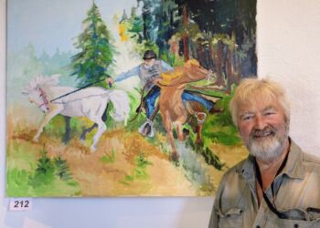 Billedkunstner Christian von Lotzbeck udstiller på Det Hvide Fyr i Skagen.