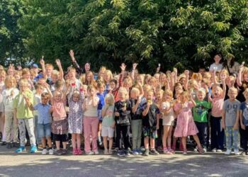 På Sindal Privatskole er der 115 elever fra 0. til 9. klasse. Privatfoto.