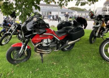 Flotte motorcykler ved Tannishus i Tversted. Foto: Palle W. Nielsen