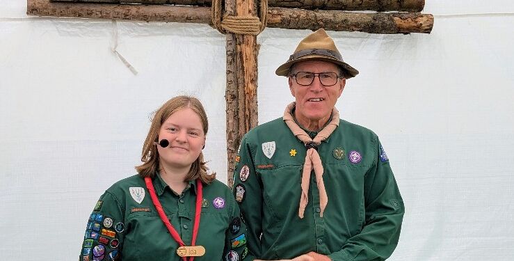 KFUM spejderne i Mosbjerg fejrede 50 års jubilæum og hædrede Finn Thomsen for han store indsats gennem alle årene.