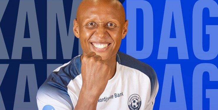Ayo Simon Okosun er klar til kamp for Vendsyssel FF. Pressefoto