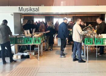 Vendsyssel Teater havde senest pladebasar den 17. februar 2024. Foto: Palle W. Nielsen