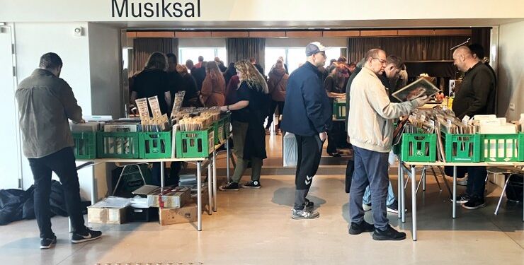 Vendsyssel Teater havde senest pladebasar den 17. februar 2024. Foto: Palle W. Nielsen