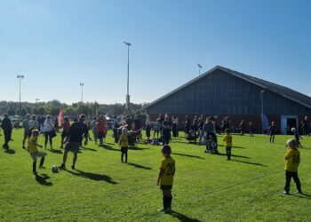 Børnefodboldfestival ved Sparekassen Danmark Arena i Sæby