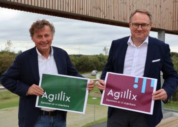 Formand for Agillix, Carl Chr. Pedersen og adm. direktør i Agillix, Uffe Bertelsen.