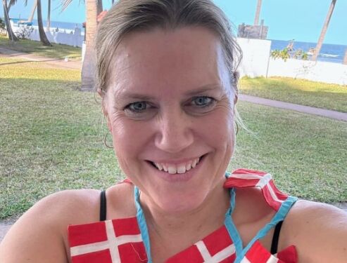 Pernille Hjorth Mose besøger Broderloge nr. 108 i Hjørring. Privatfoto.