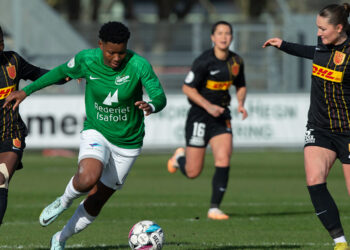 Joy Omewa har altid voldt FC Nordsjælland besvær. Foto: Jess M. Madsen.