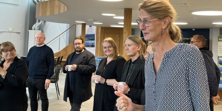 Direktør Hanne Kvist var vært ved besøget hos Nordsøen Forskerpark.